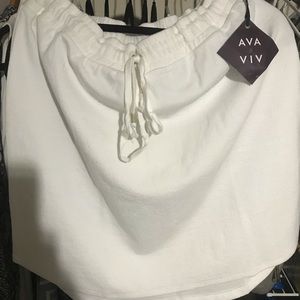 2x20👗👚❤️🔥 Cute white skirt. 2x20👗👚❤️🔥